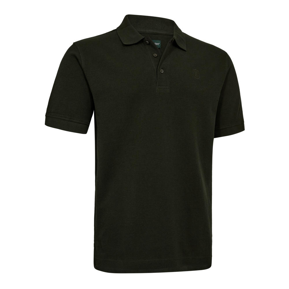 Deerhunter GRIFFIN mini waffle galléros póló – 8687 – Forest Ember – erdei parázs árnyalat (367) – elölnézet