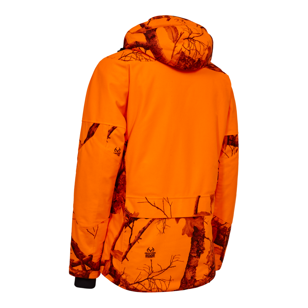 Deerhunter H. GAME Jacket – fűthető vízálló férfi vadászkabát – 5732 – REALTREE EDGE® ORANGE (83) – hátulnézet