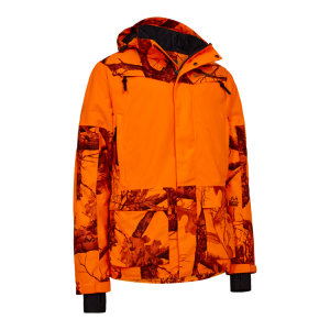 Deerhunter H. GAME Jacket – fűthető vízálló férfi vadászkabát – 5732 – REALTREE EDGE® ORANGE (83) – elölnézet