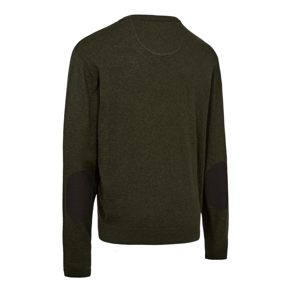Deerhunter HARRINGTON O-neck merinógyapjú–pamut kereknyakú pulóver – 8117 – Forest Ember Melange – erdei parázs melír (368) – hátulnézet