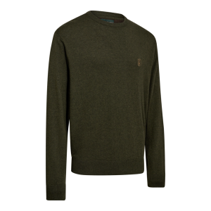 Deerhunter HARRINGTON O-neck merinógyapjú–pamut kereknyakú pulóver – 8117 – Forest Ember Melange – erdei parázs melír (368) – elölnézet