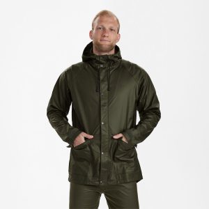 Deerhunter HURRICANE Rain Jacket – vízálló férfi esőkabát – 5172 – Art Green – zöld (376) – elölnézet