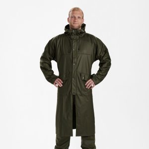 Deerhunter HURRICANE Raincoat – hosszú vízálló férfi esőkabát – 5173 – Art Green – zöld (376) – elölnézet
