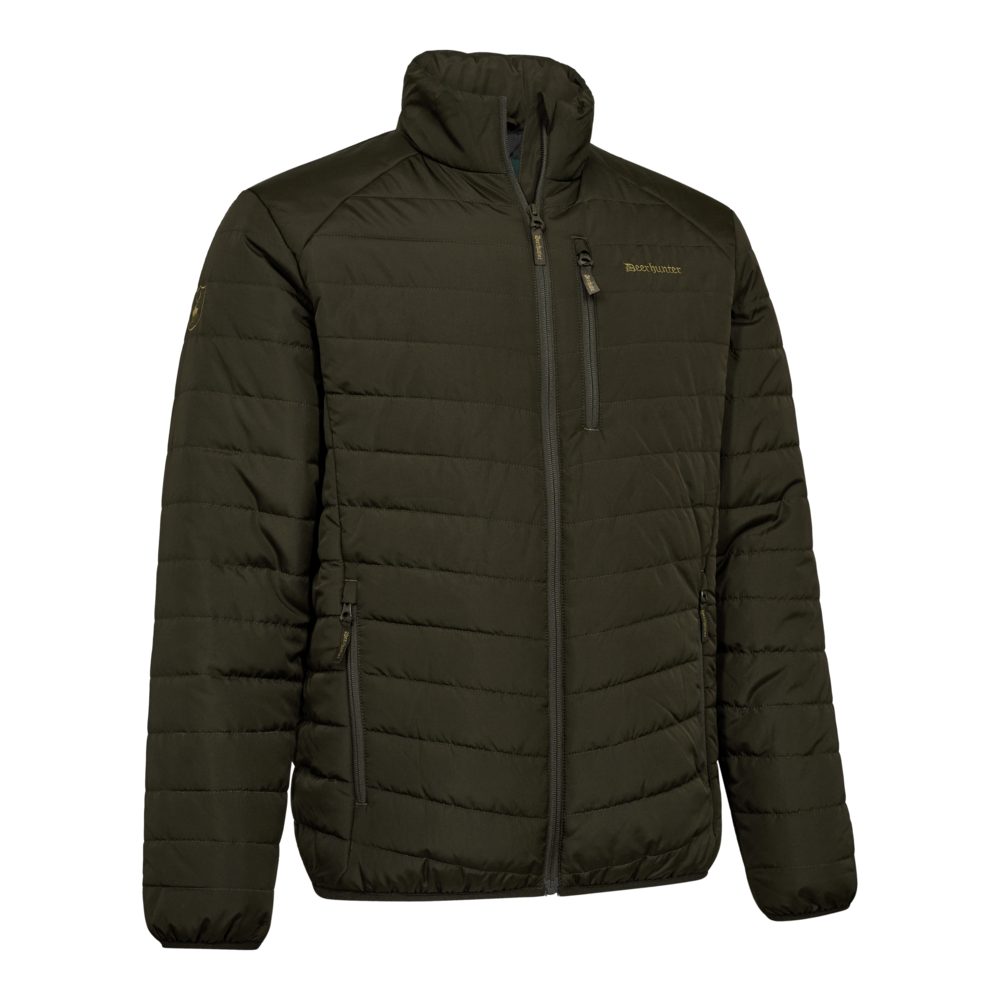 Deerhunter MOOR Fully Padded Jacket – bélelt férfi kabát – 5567 – Timber – erdei barna (393) – elölnézet