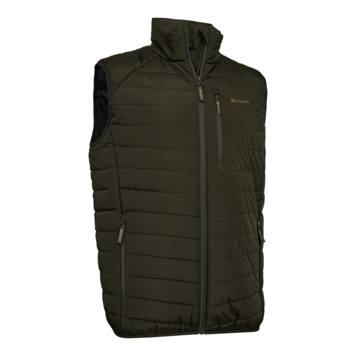 Deerhunter MOOR Fully Padded bélelt vadászmellény – 4567 – Timber – erdei barna (393) – elölnézet