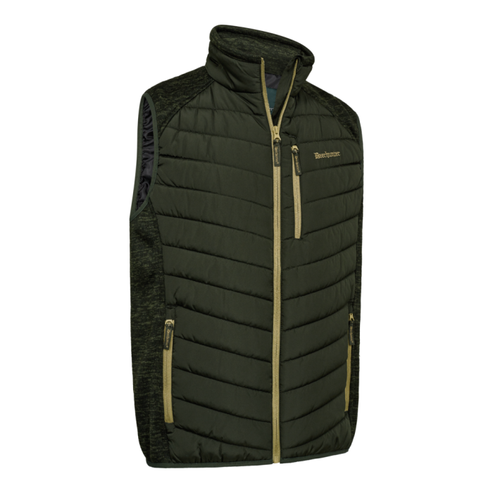 Deerhunter MOOR Padded rugalmas betétes bélelt vadászmellény – 4570 – Forest Ember – erdei parázs árnyalat (367) – elölnézet