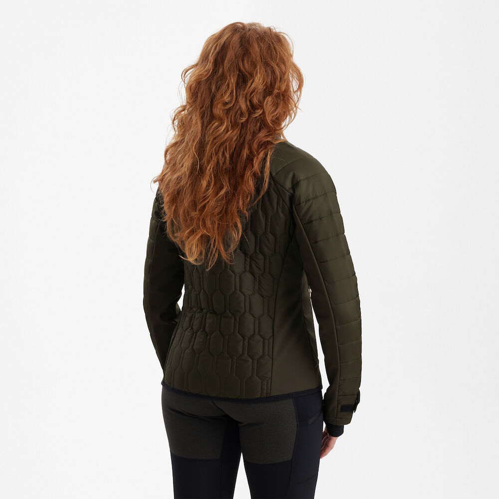 Deerhunter MOSSDALE steppelt kabát – női – 5543 – Forest Green – erdőzöld (361) – hátulnézet