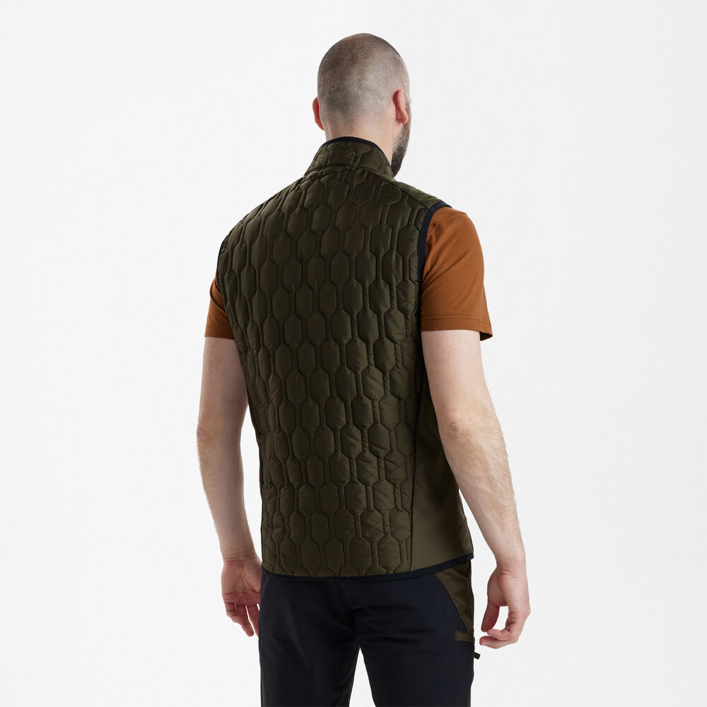 Deerhunter MOSSDALE steppelt softshell betétes mellény – 4453 – Forest Green – erdőzöld (361) – hátulnézet