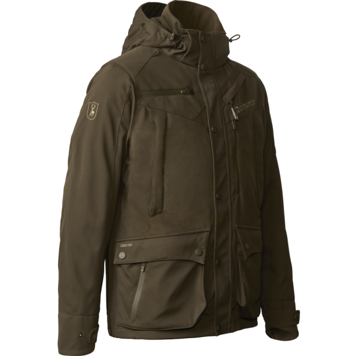 Deerhunter MUFLON PRO Light Jacket – vízálló férfi könnyű vadászkabát – 5868 – Art Green – zöld (376) – elölnézet