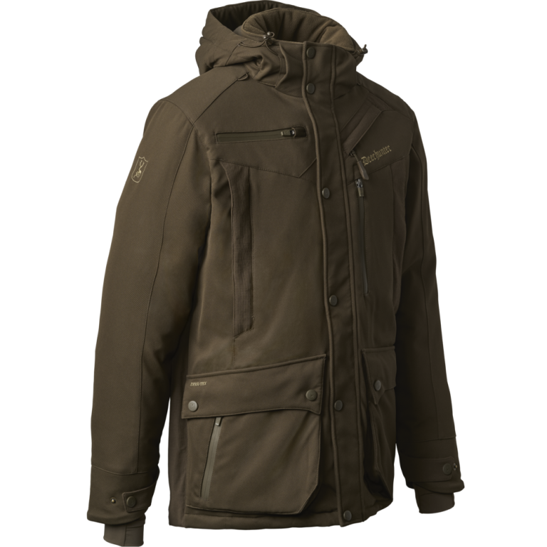Deerhunter MUFLON PRO Winter Jacket – bélelt vízálló férfi téli vadászkabát – 5870 – Art Green – zöld (376) – elölnézet