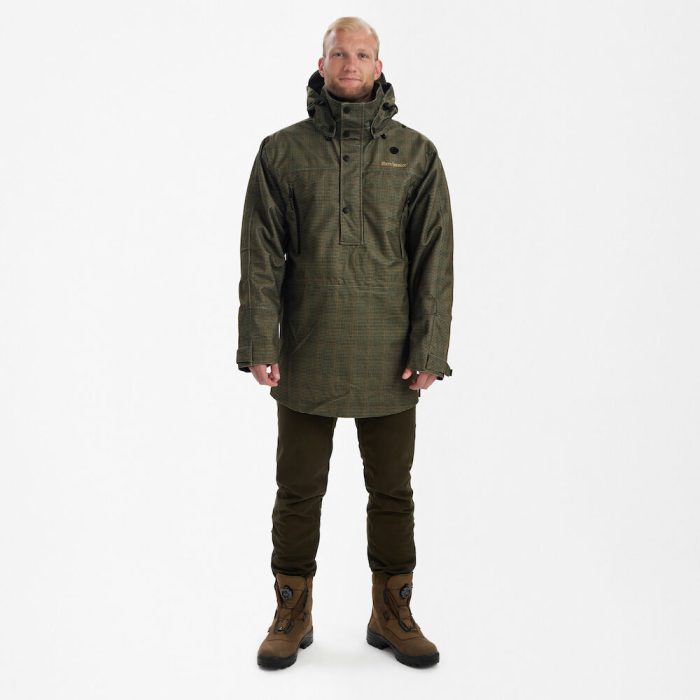 Deerhunter PRO GAMEKEEPER Smock – vízálló férfi vadászanorák – 5726 – Turf – gyepzöld (342) – elölnézet