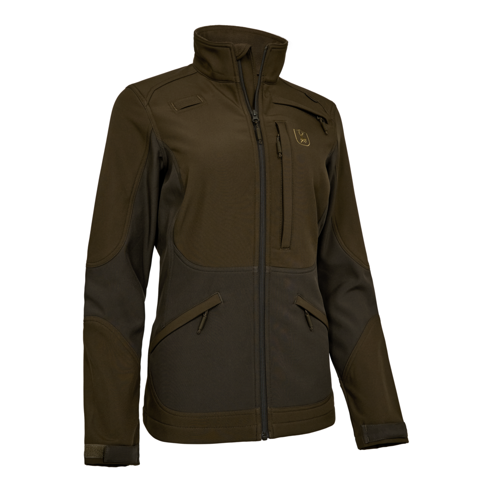 Deerhunter ROGALAND softshell kabát – női – 5694 – Fallen Leaf – avarbarnás (381) – elölnézet
