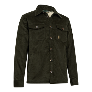 Deerhunter SHERPA Lined Corduroy Jacket – sherpa béléses férfi kordbársony kabát – 5645 – Timber – erdei barna (393) – elölnézet