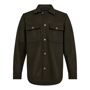 Deerhunter TATRA Overshirt – vastag gyapjúkeverék férfi felső ing – 8858 – Loden Wood – erdei lódenszín (374) – elölnézet