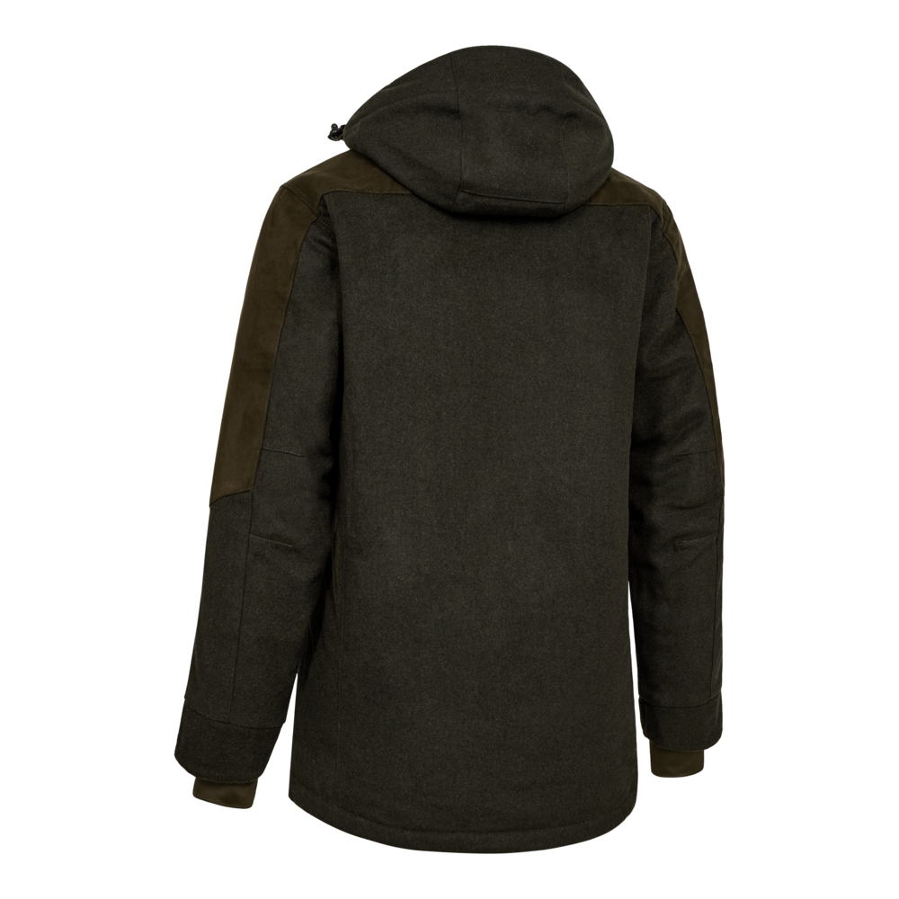 Deerhunter TATRA Winter Jacket – bélelt gyapjúkeverék férfi téli vadászkabát – 5862 – Loden Wood – erdei lódenszín (374) – hátulnézet