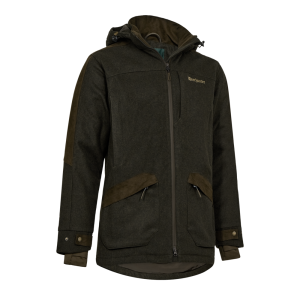 Deerhunter TATRA Winter Jacket – bélelt gyapjúkeverék férfi téli vadászkabát – 5862 – Loden Wood – erdei lódenszín (374) – elölnézet
