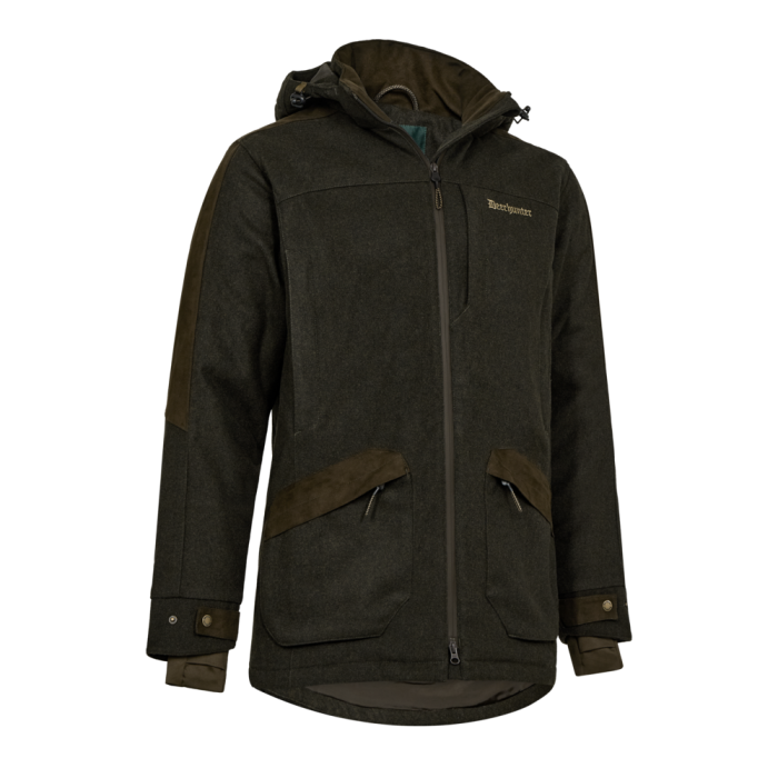 Deerhunter TATRA Winter Jacket – bélelt gyapjúkeverék férfi téli vadászkabát – 5862 – Loden Wood – erdei lódenszín (374) – elölnézet