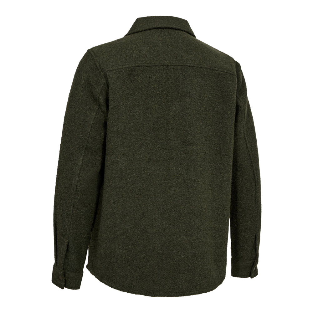 Deerhunter WILDER Overshirt – vastag gyapjúkeverék férfi ingkabát – 8708 – Loden Wood – erdei lódenszín (374) – hátulnézet
