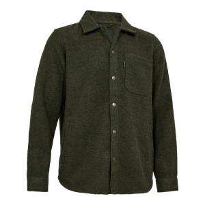 Deerhunter WILDER Overshirt – vastag gyapjúkeverék férfi ingkabát – 8708 – Loden Wood – erdei lódenszín (374) – elölnézet