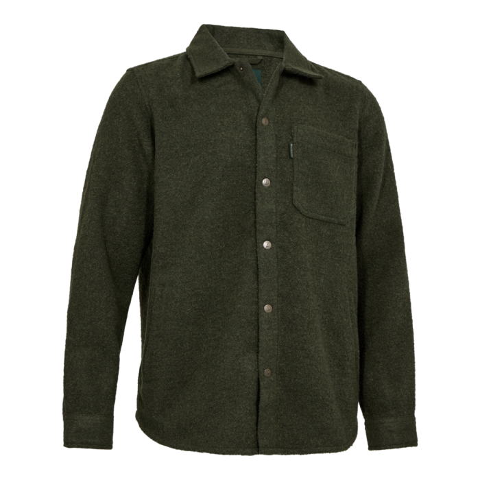 Deerhunter WILDER Overshirt – vastag gyapjúkeverék férfi ingkabát – 8708 – Loden Wood – erdei lódenszín (374) – elölnézet