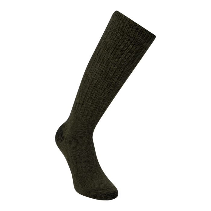Deerhunter gyapjú-selyem vadászzokni 8048 – Forest Green – erdőzöld (361) – elölnézet
