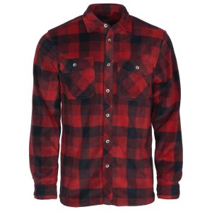 Finnveden Canada Fleece Shirt M's – Red/Black (518) – 5063