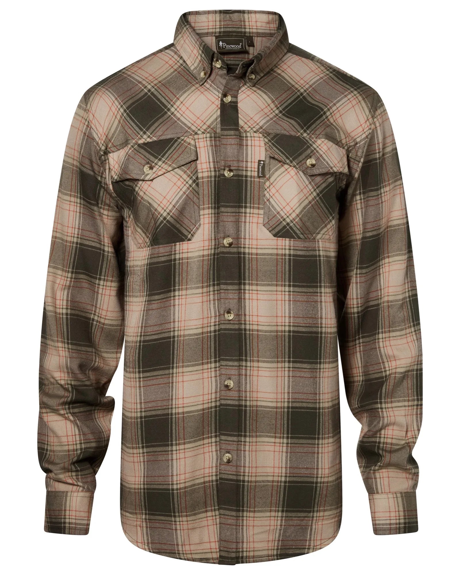 Finnveden Forest Flannel Shirt M's – Olive/D.Green (151) – 5370
