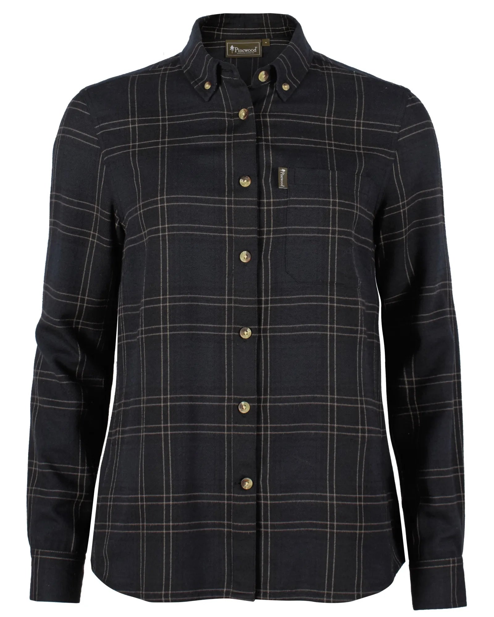 Finnveden Forest Flannel Shirt W's – D.Navy/Black (394) – 3370