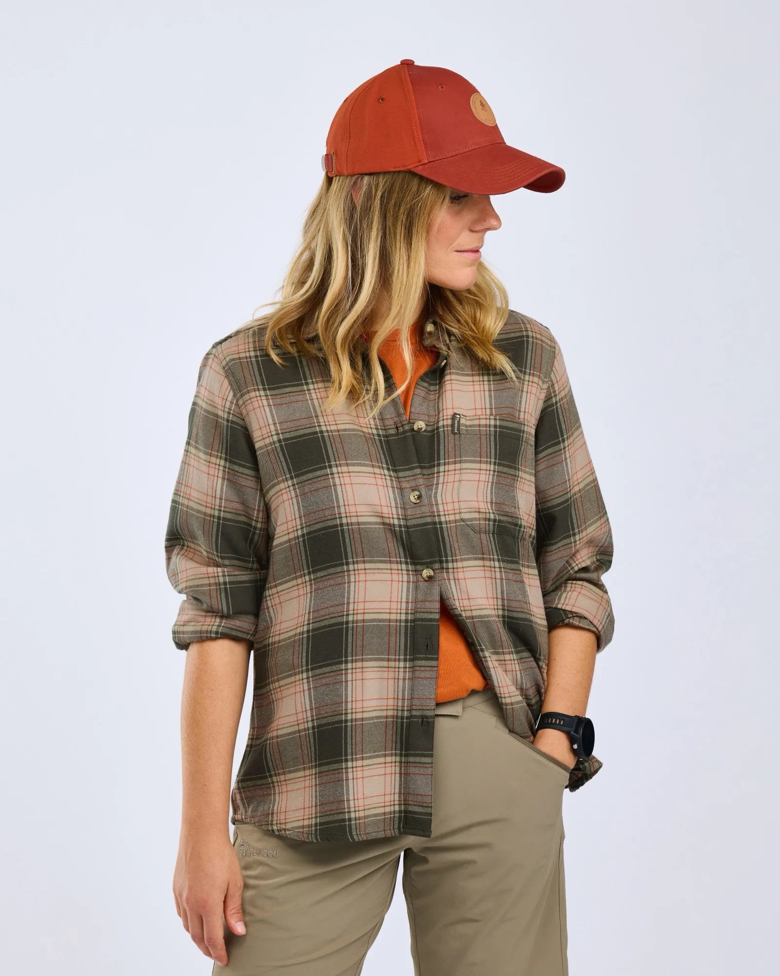 Finnveden Forest Flannel Shirt W's – Olive/D.Green (151) – 3370