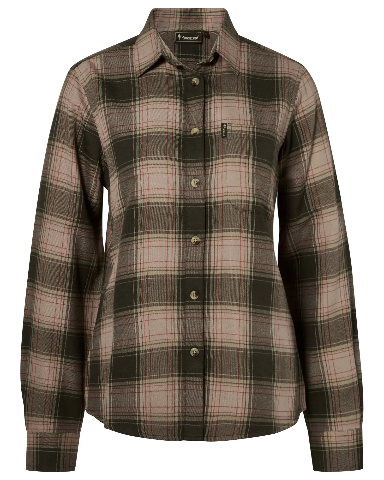 Finnveden Forest Flannel Shirt W's – Olive/D.Green (151) – 3370