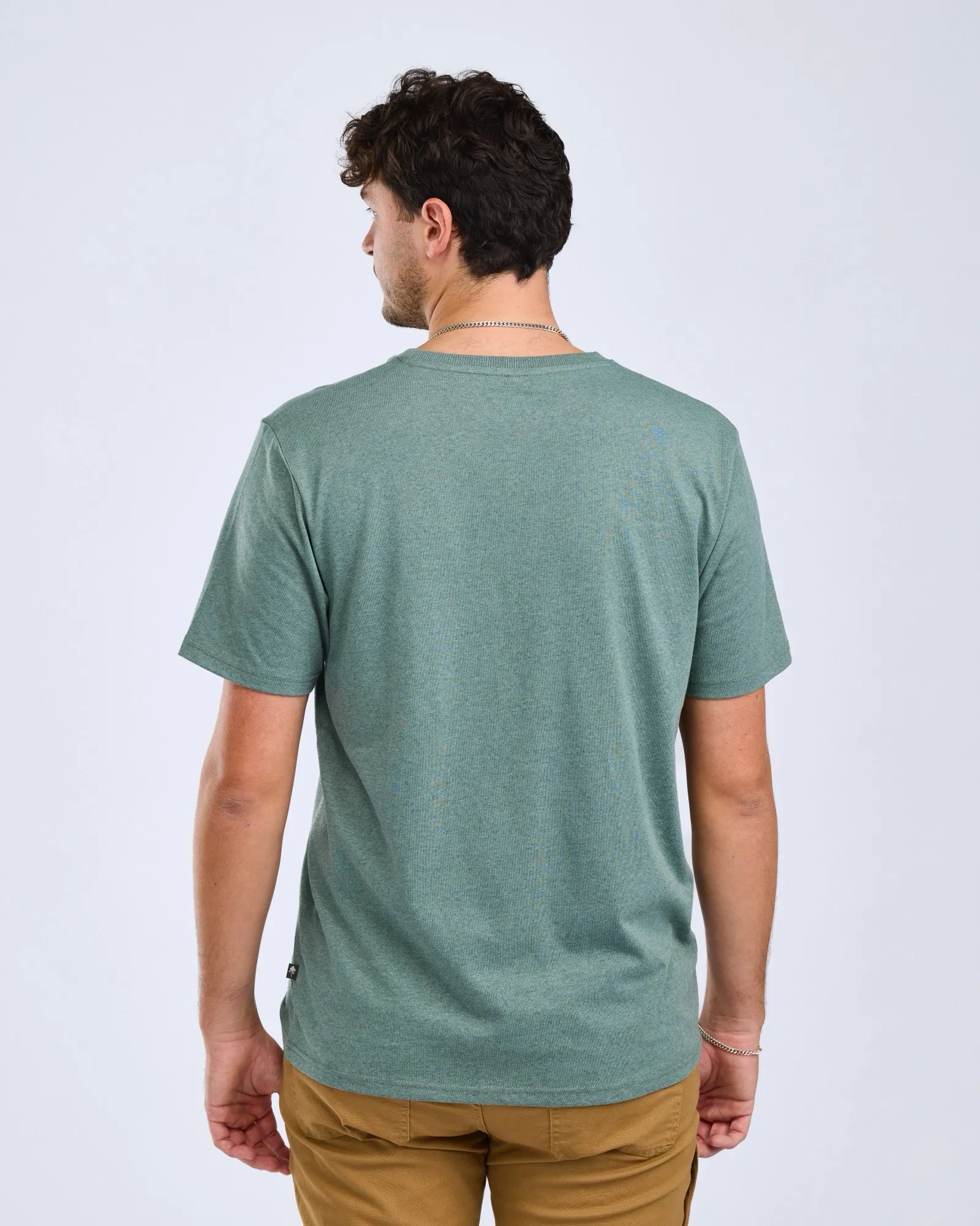 Finnveden Recycled Outdoor T-shirt M's – AquaGr.Mel Campsite (469) – 5449