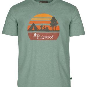 Finnveden Recycled Outdoor T-shirt M's – AquaGr.Mel Campsite (469) – 5449