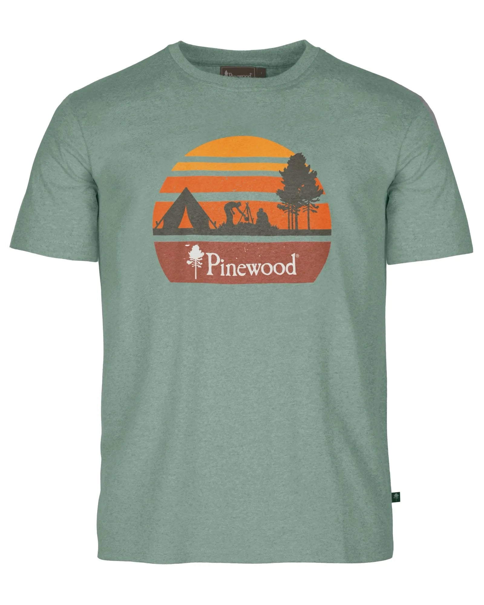 Finnveden Recycled Outdoor T-shirt M's – AquaGr.Mel Campsite (469) – 5449