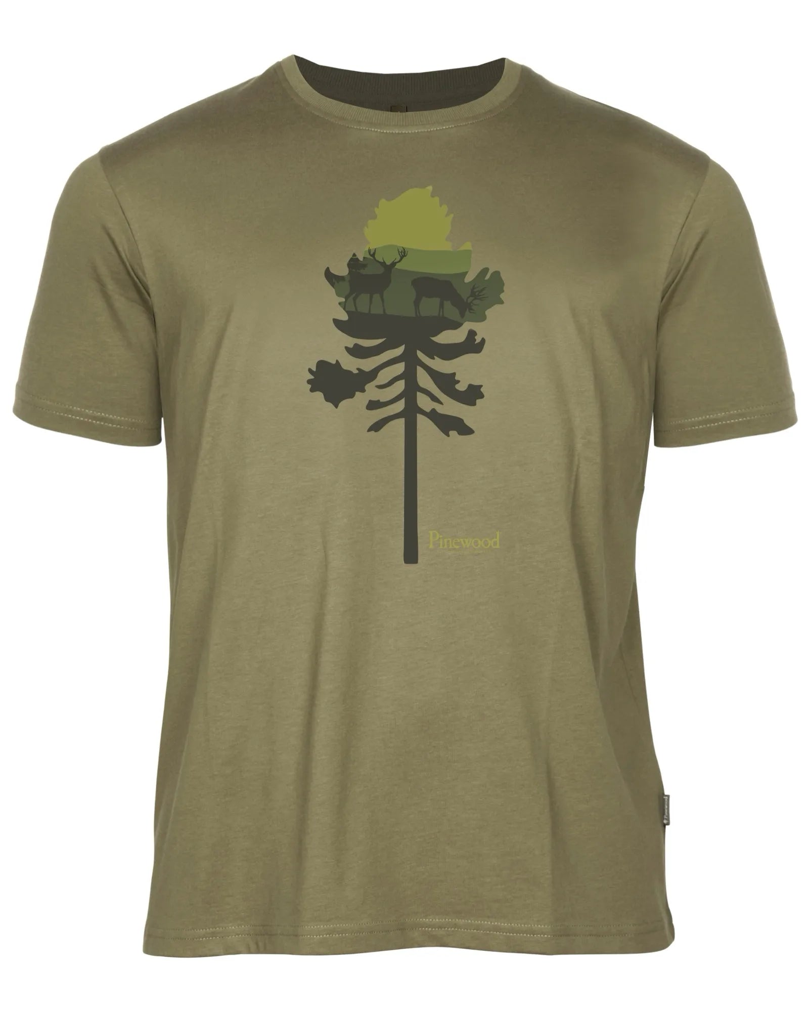 Finnveden Recycled Outdoor T-shirt M's – Olive Mel PineTree (769) – 5449