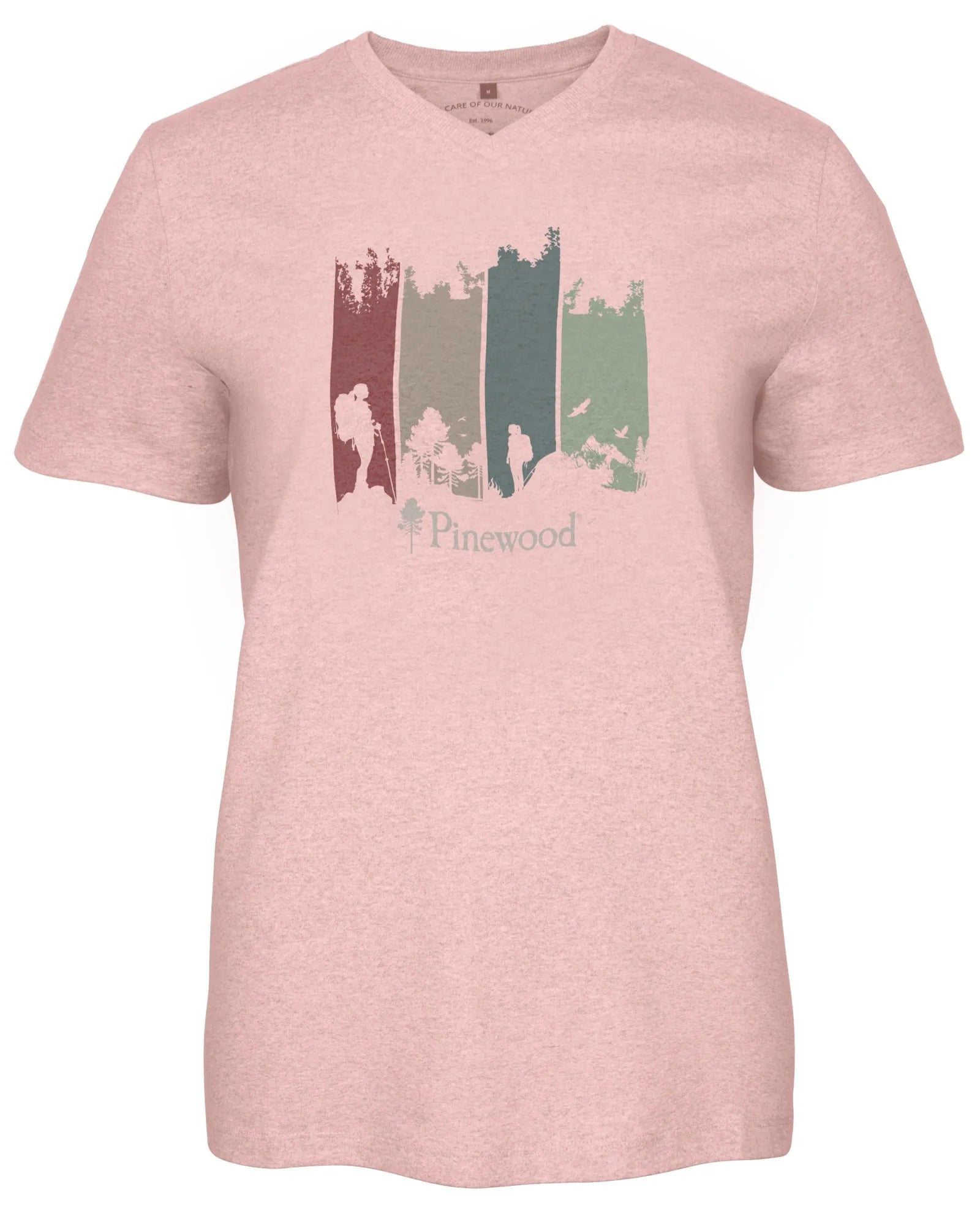 Finnveden Recycled Outdoor T-shirt W's – D.Pink Mel Adventure (849) – 3449
