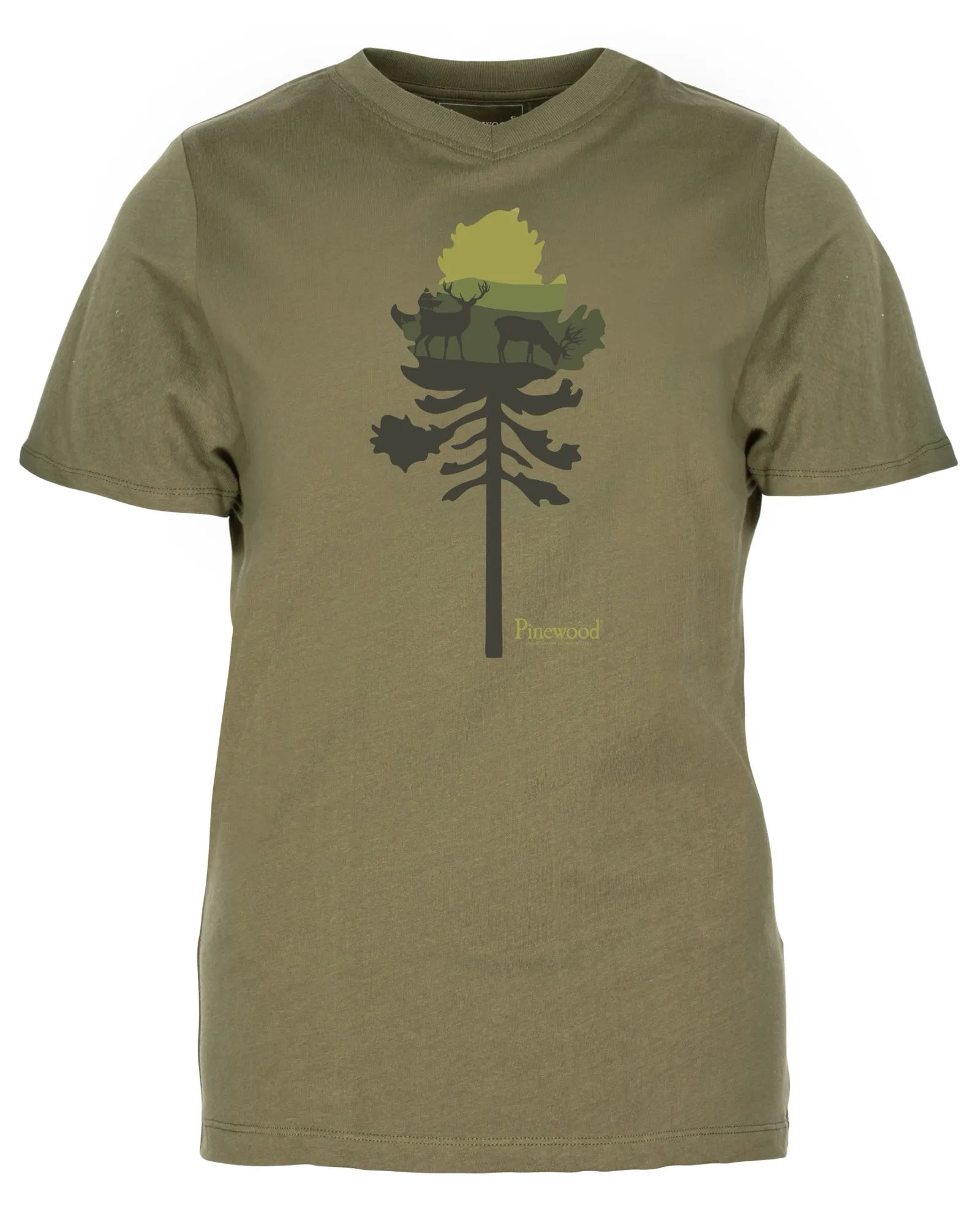 Finnveden Recycled Outdoor T-shirt W's – Olive Mel PineTree (769) – 3449