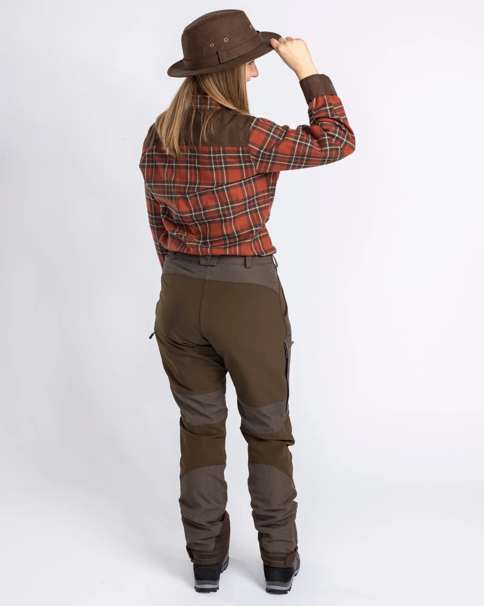 Furudal Caribou Hunt Extreme Trousers W's – Suede Brown/D.Olive (244) – 3986