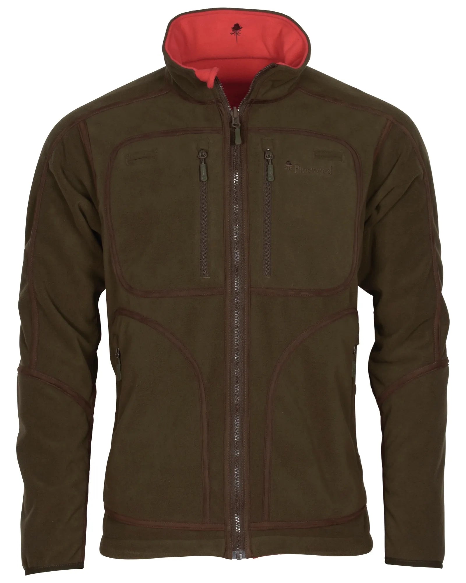 Furudal Reversible Fleece Jacket M's – H.Brown/Red (267) – 5718