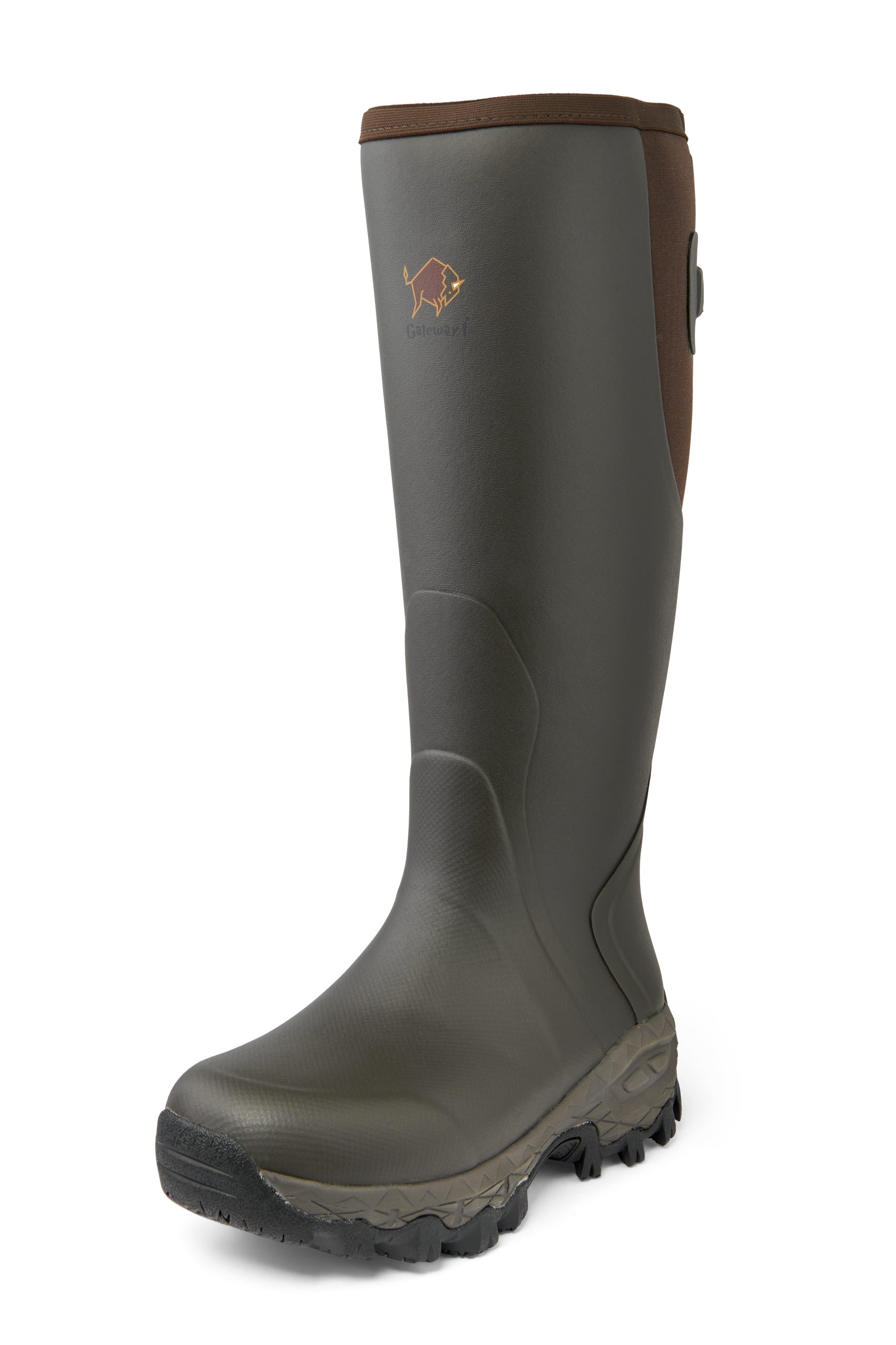Gateway1 Moor Country Lady 17" 3mm Side-Zip női gumicsizma – 100101041 – Dark brown (1047)