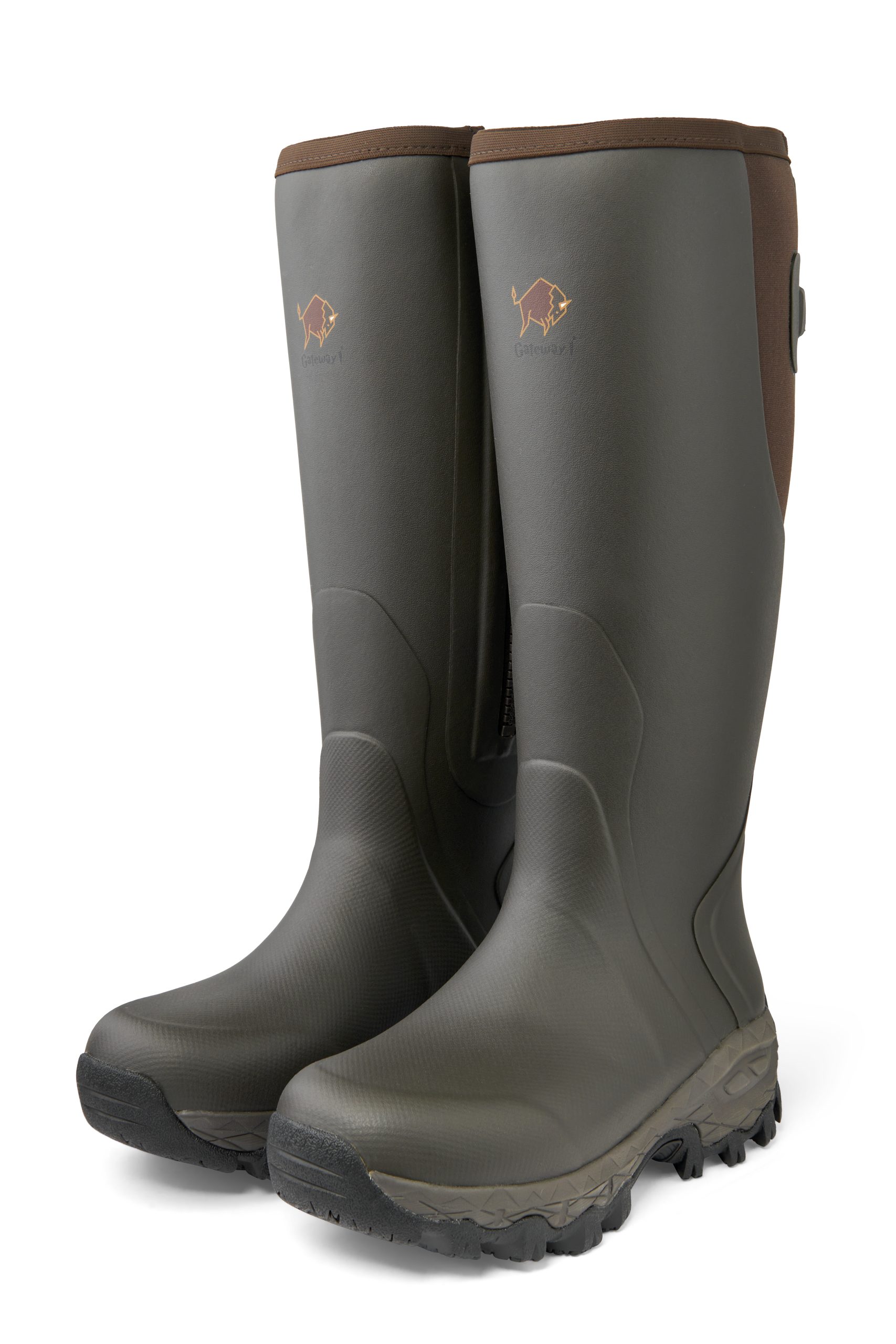 Gateway1 Moor Country Lady 17" 3mm Side-Zip női gumicsizma – 100101041 – Dark brown (1047)