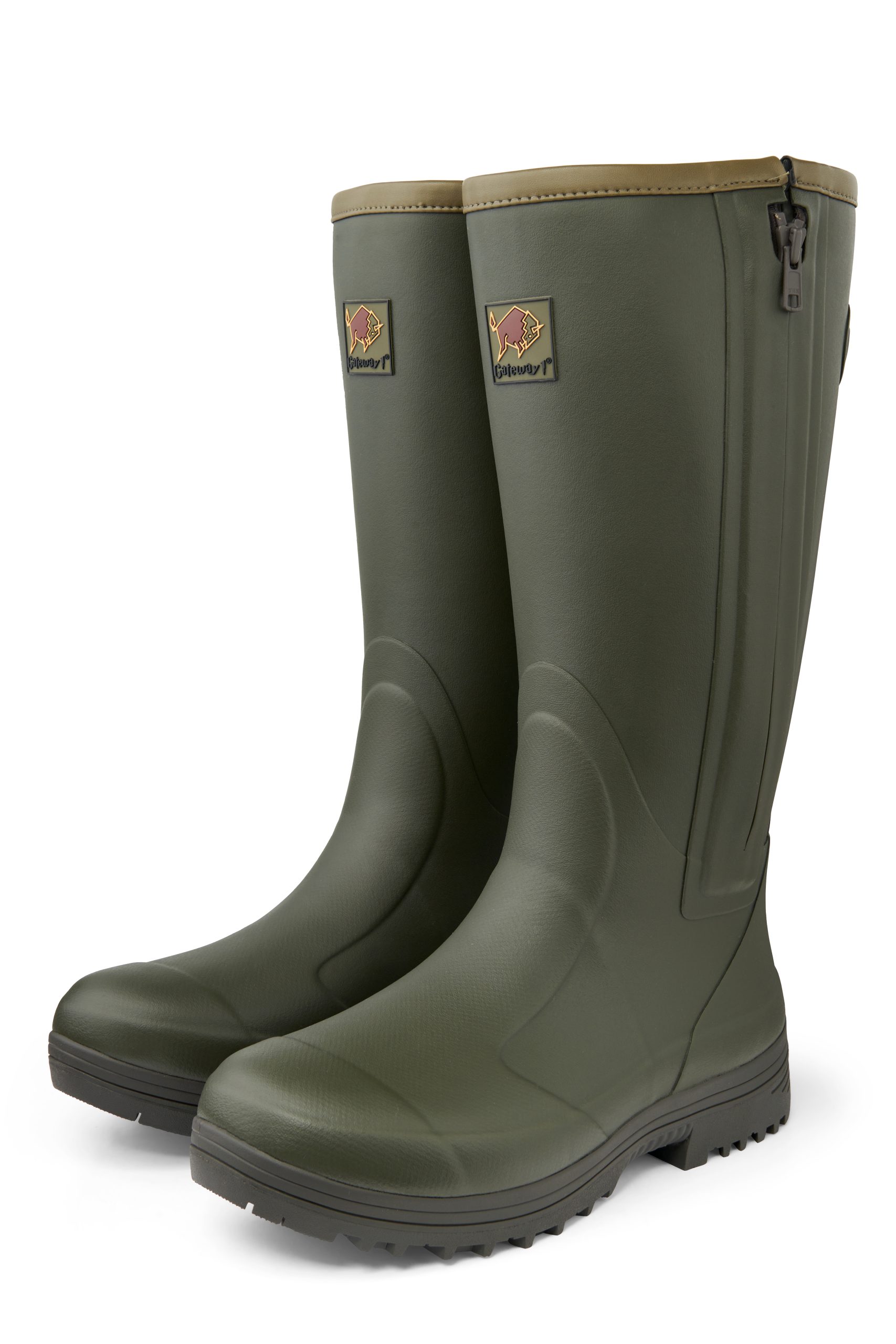 Gateway1 Pheasant Game 18" 5mm Side-Zip férfi gumicsizma – 100101007 – Dark olive (2145)