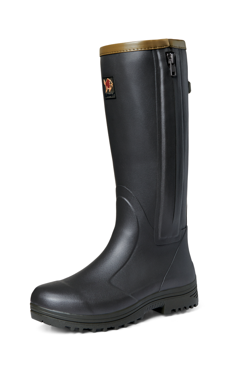 Gateway1 Pheasant Game 18" Leather Side-Zip borjúbőrrel bélelt csizma – 100101037 – Black olive (0608)