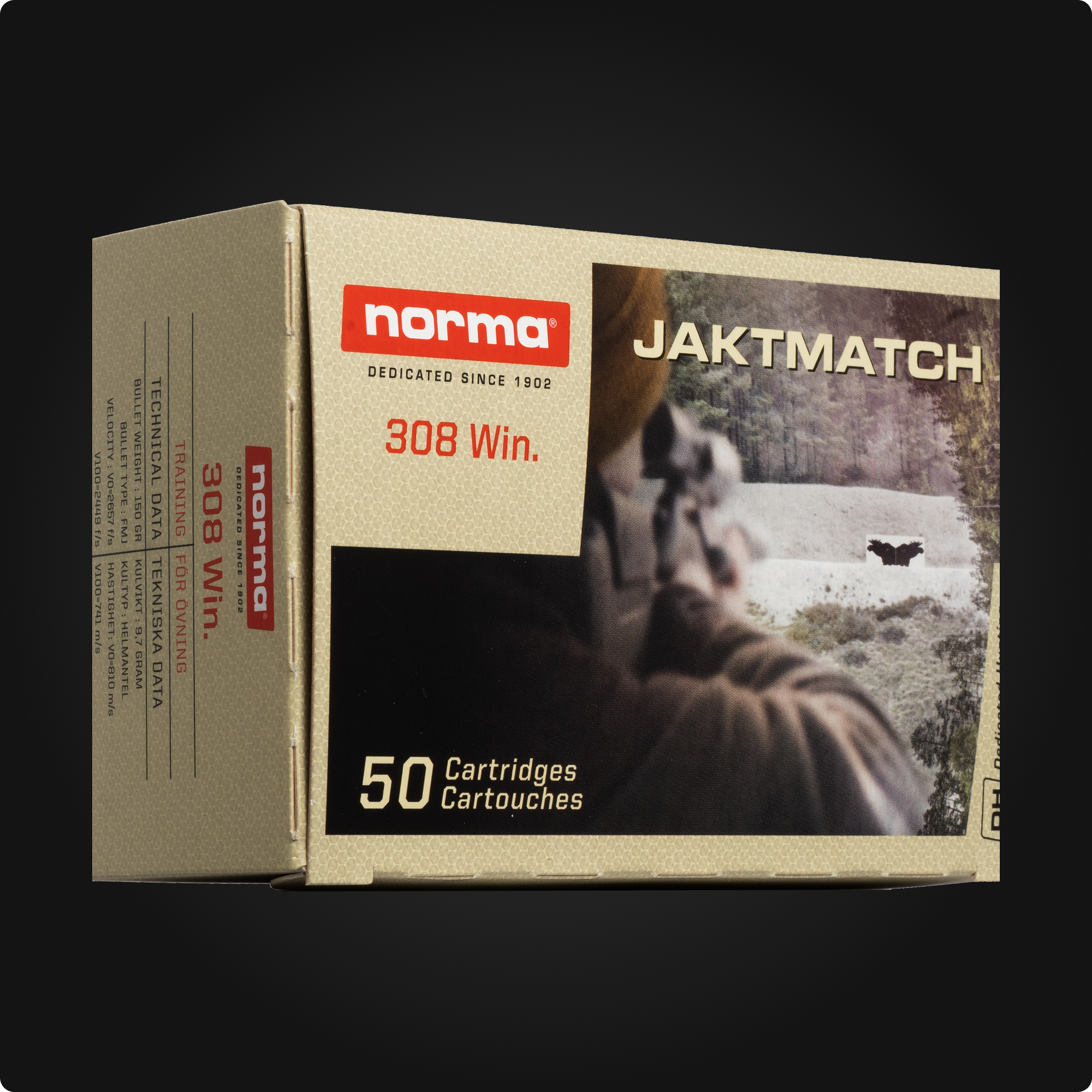 Norma Jaktmatch – gyári csomagolásillusztráció a gyártó honlapjáról