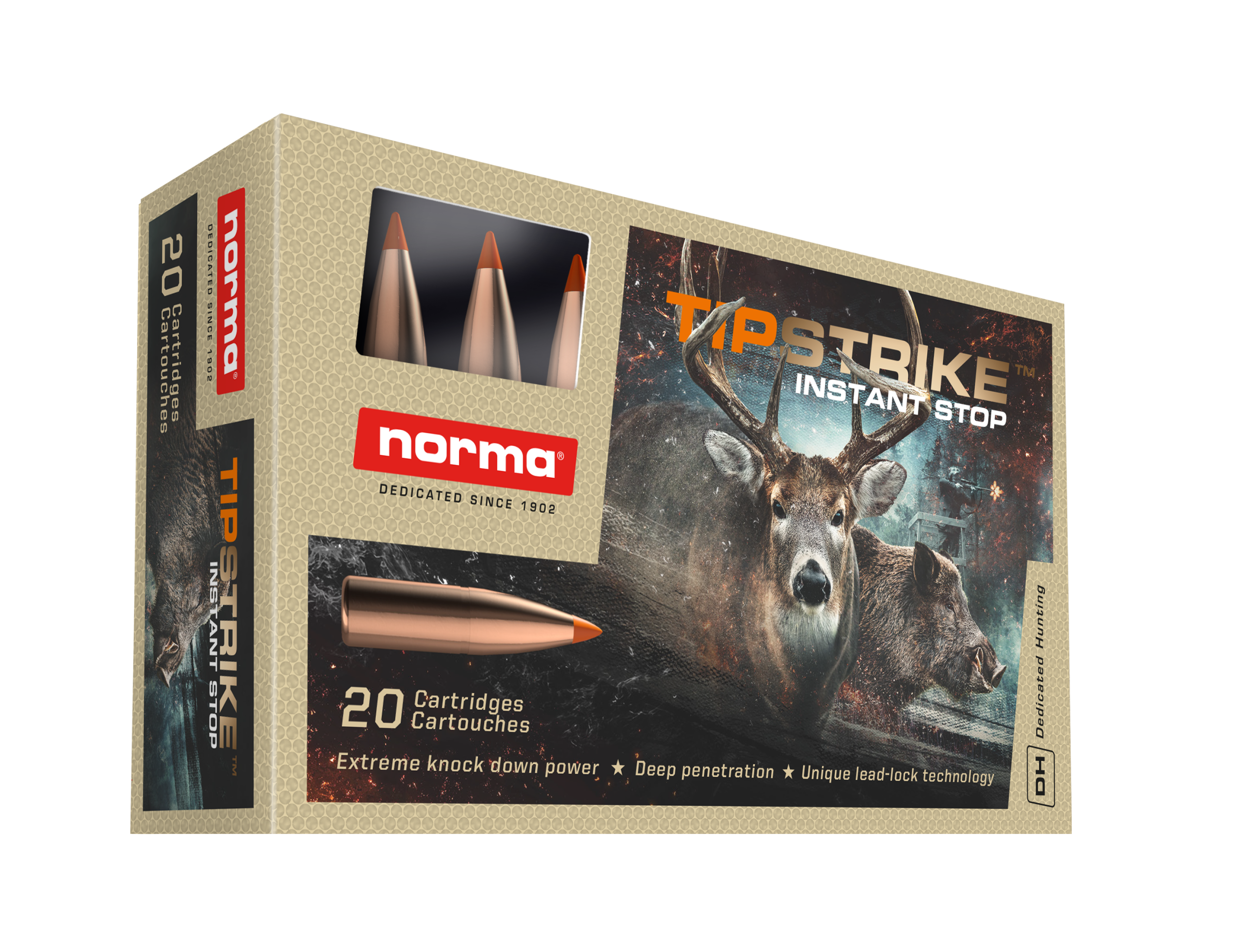 Norma TIPSTRIKE – gyári csomagolásillusztráció a gyártó honlapjáról