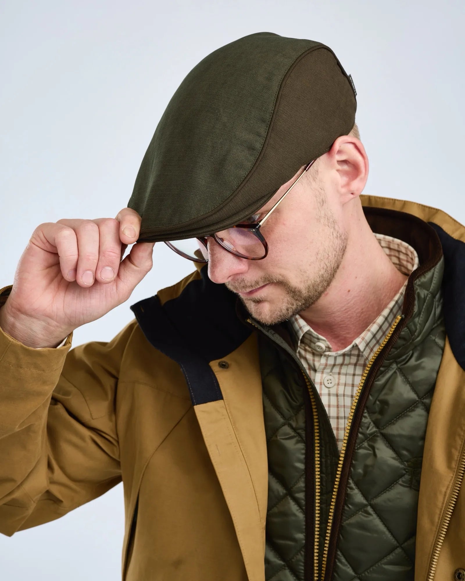 Nydala Classic Sixpence Cap – Mossgreen/Suede Brown (182) – 1184