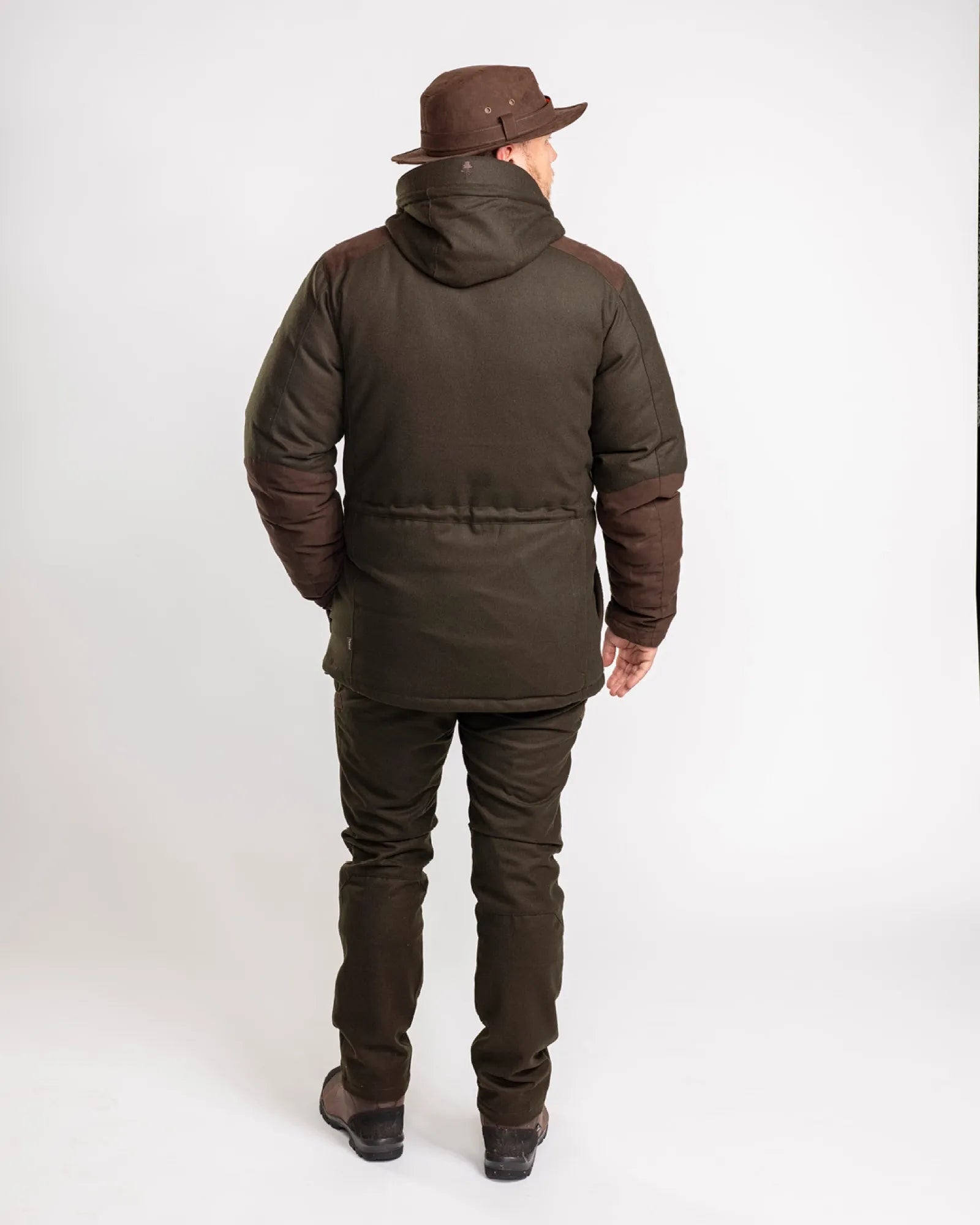 Nydala Insulation Wool Parka M's – Mossgreen/Suede Brown (182) – 5813