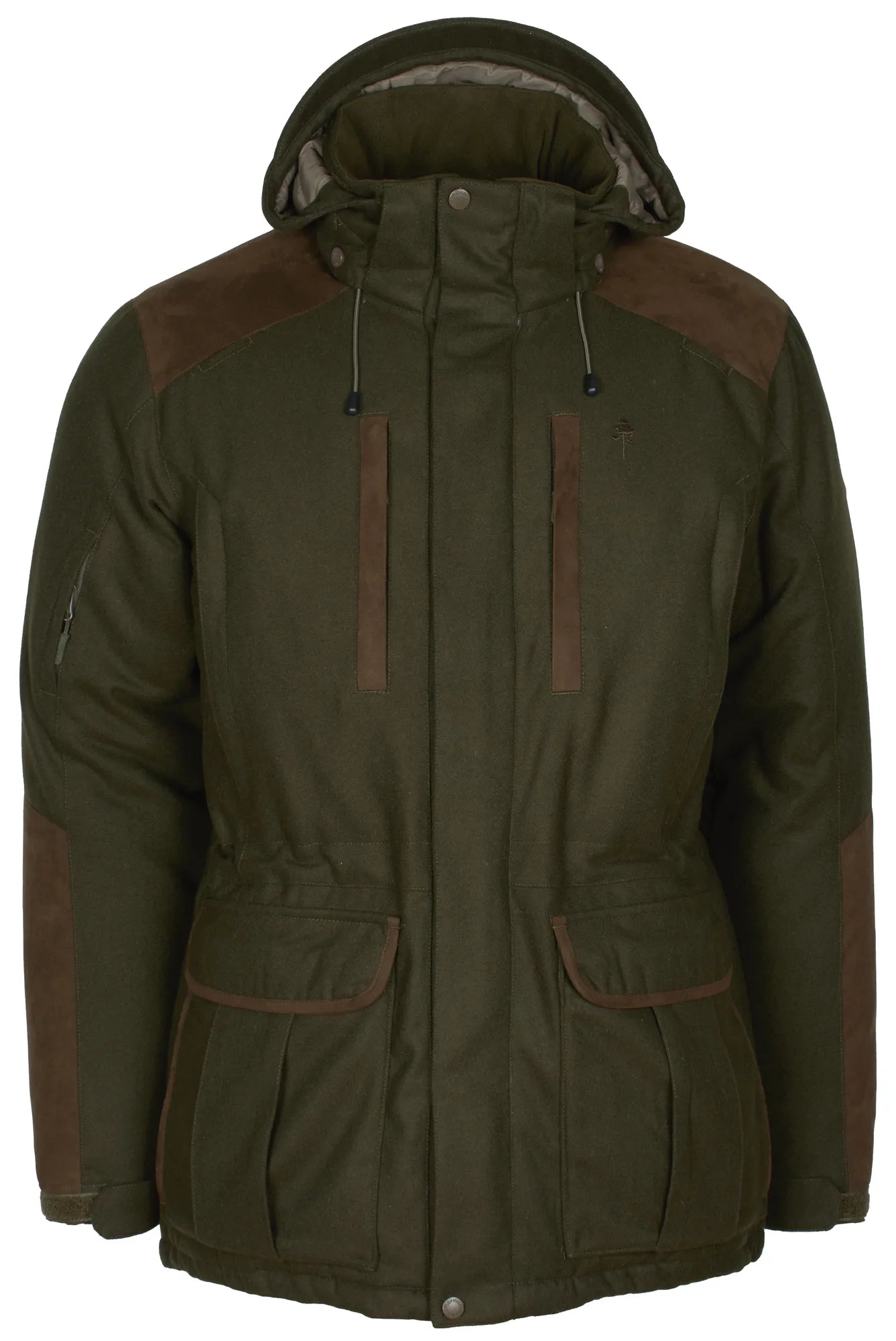 Nydala Insulation Wool Parka M's – Mossgreen/Suede Brown (182) – 5813