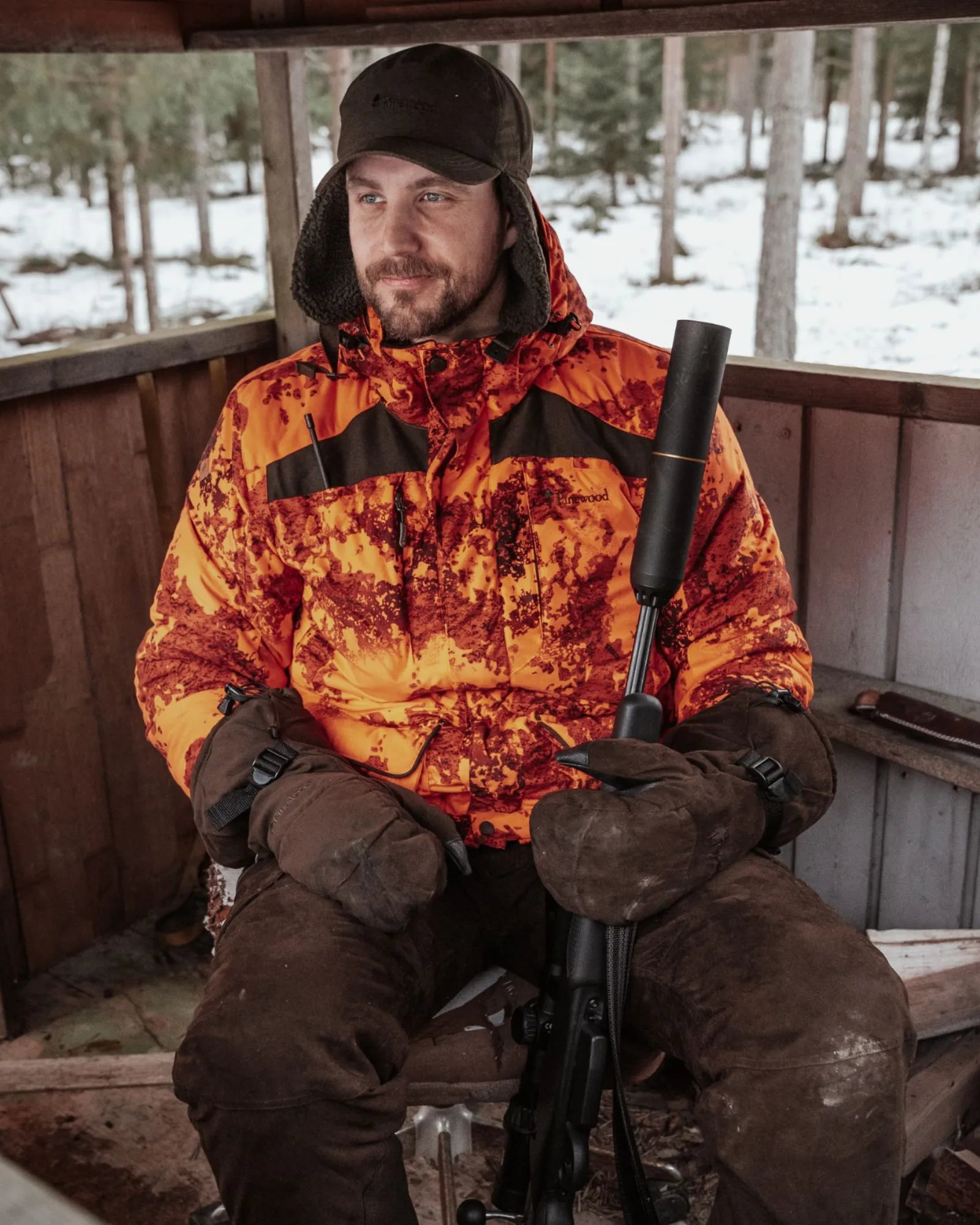 Pinewood® Arctic Hunting Glove – Suede Brown (241) – 9901