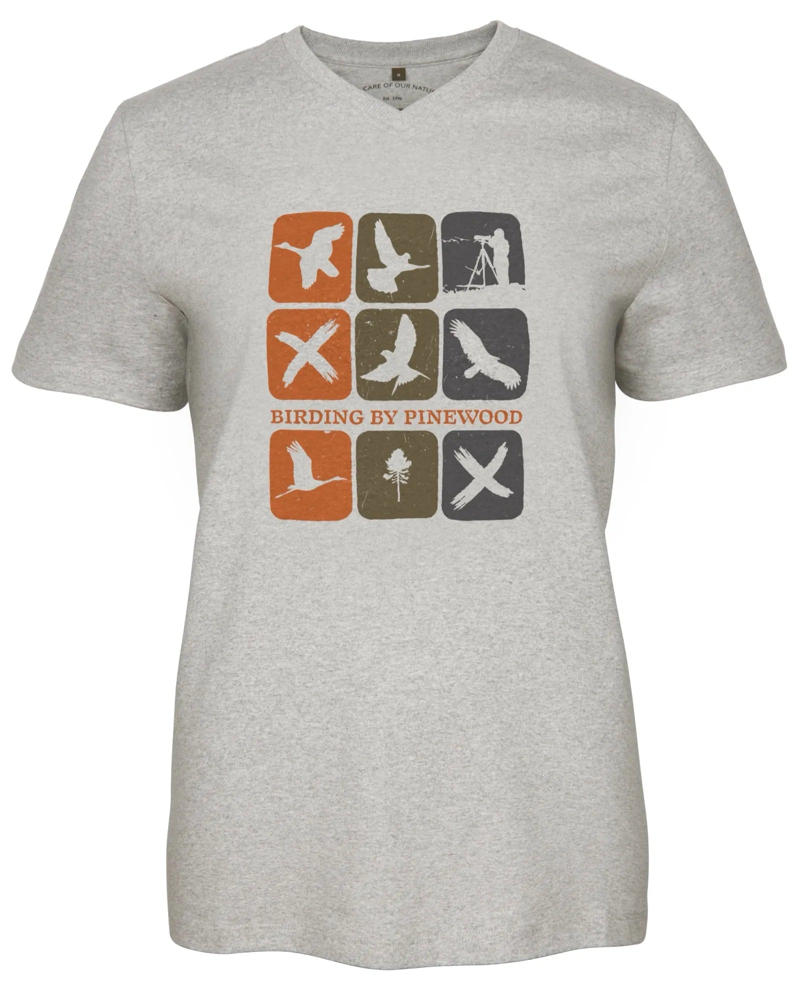 Pinewood® Birding T-Shirt W's – L.Grey Mel Combo (470) – 3457