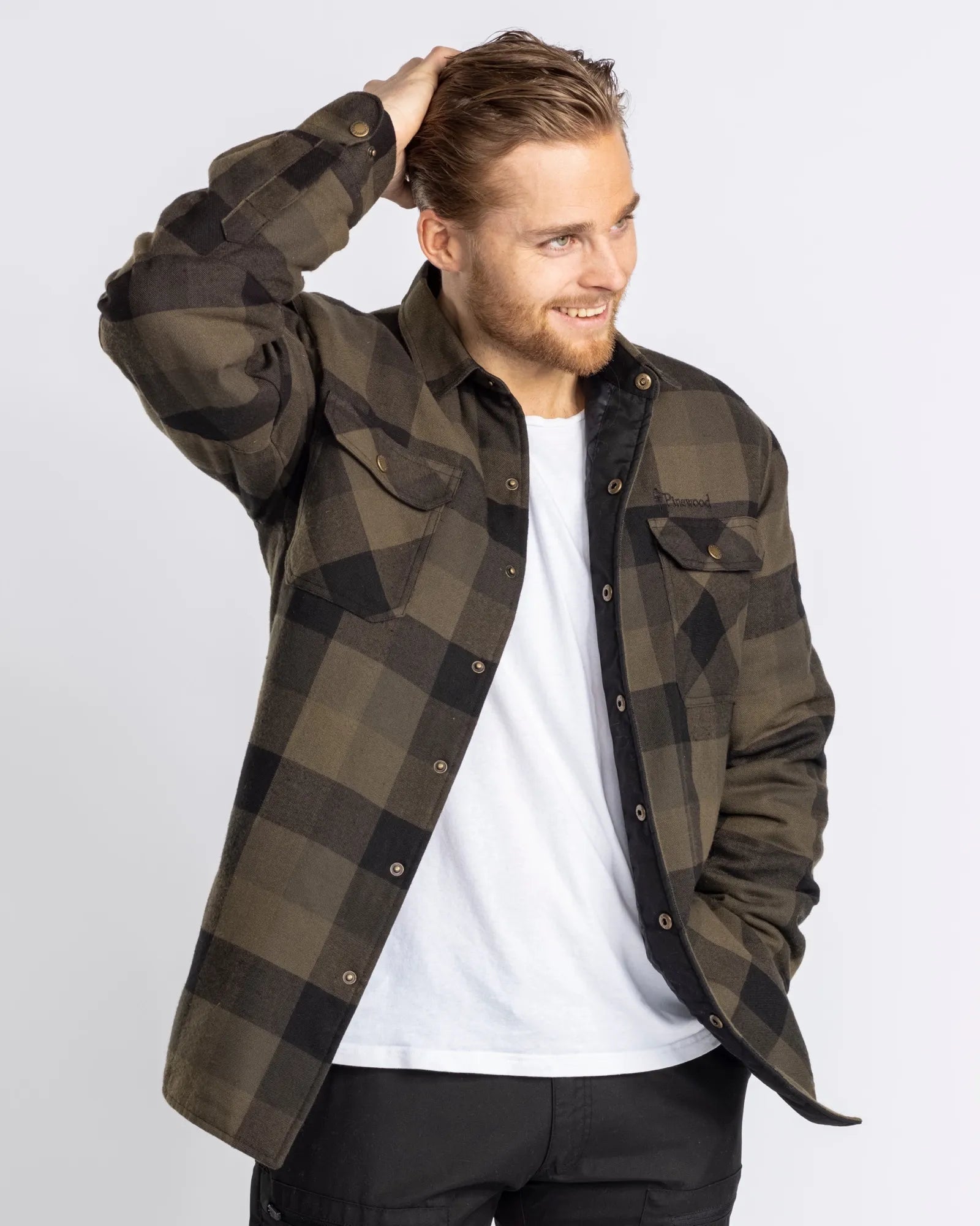 Pinewood® Canada Classic 2.0 Shirt M's – Green/Black (101) – 5000